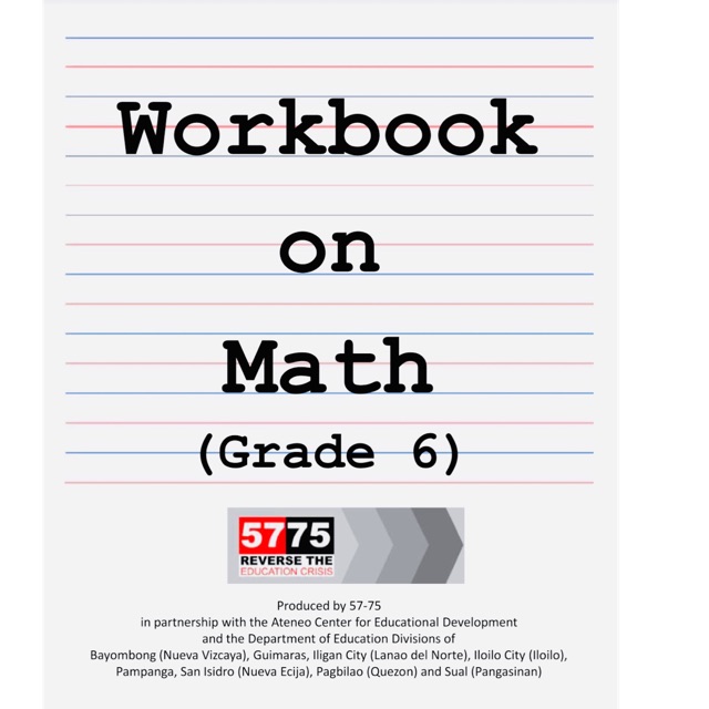 Learning Materials Math Workbook for Grade 6 | Shopee Philippines