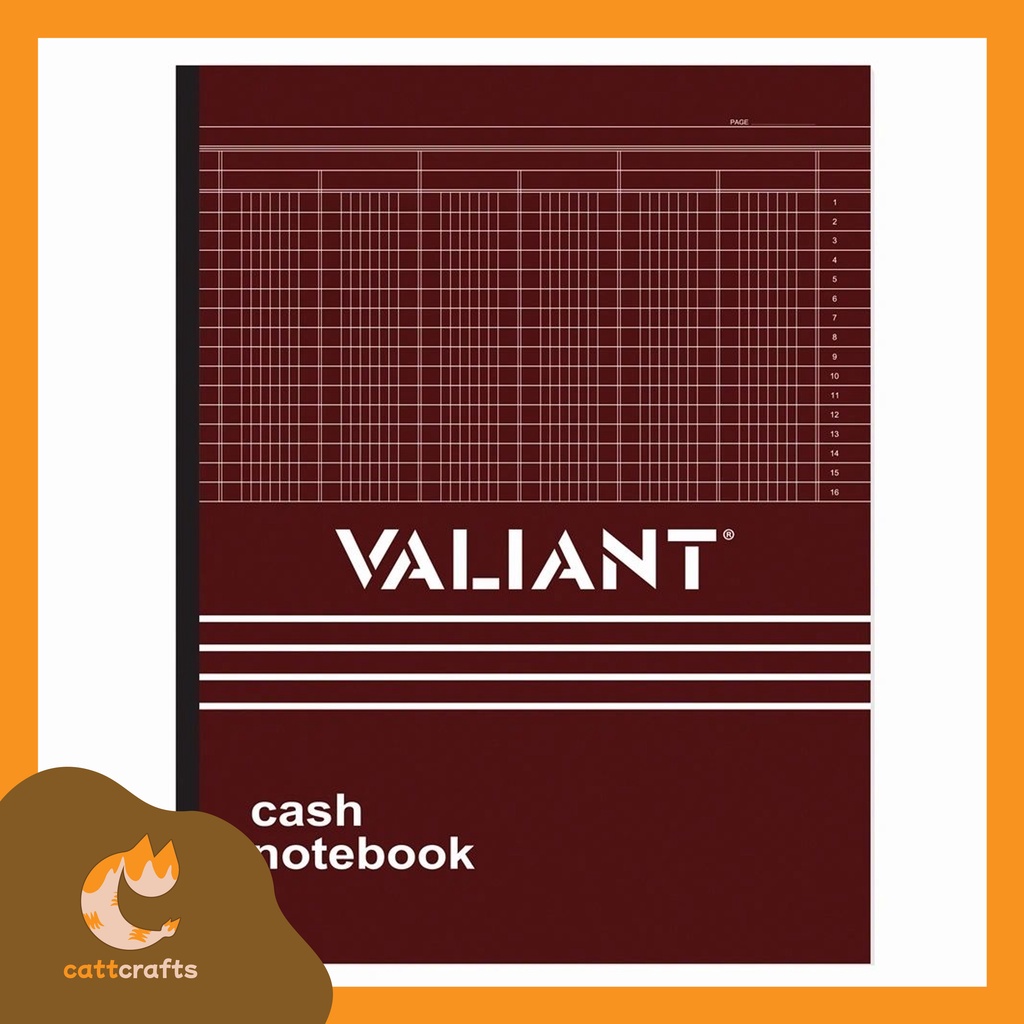 cattcrafts Cash/Ledger/Record/Journal/Columnar Notebook Shopee