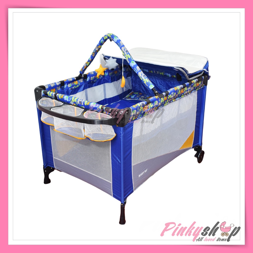 Baby 1st Portable Playpen Baby Crib Foldable With Mosquito Net P510DCR Newborn Infant Baby Crib Shopee Philippines