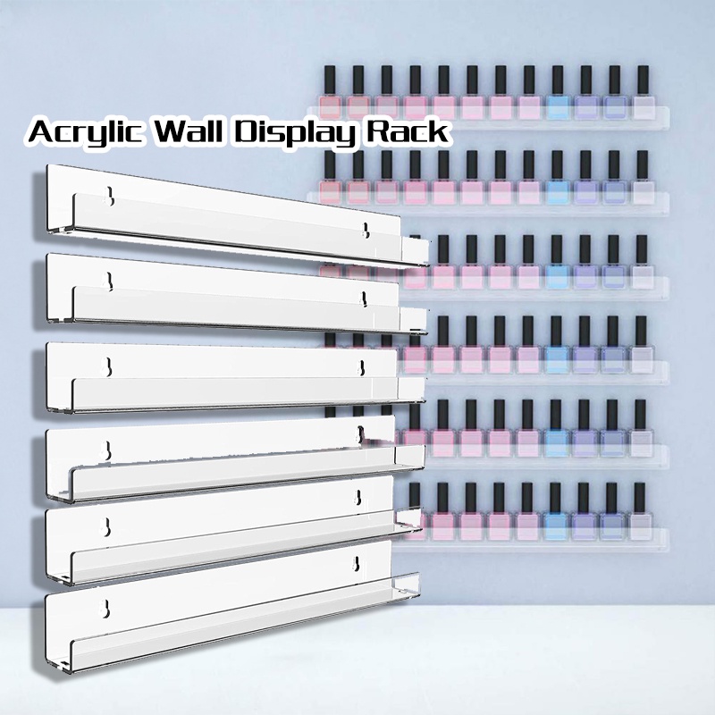 Acrylic Nail Polish Organizer Wall Mounted Nail Polish Wall Display