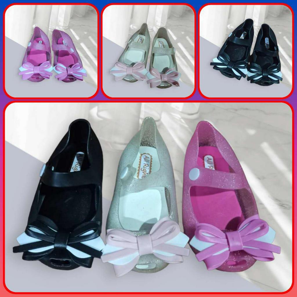 Mini Jelly Flat Shoes Ribbon For Kids 18-29 | Shopee Philippines