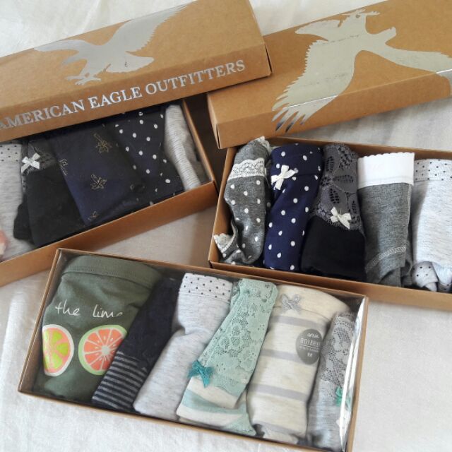 Panty set Undearwear American Eagle Aerie Thongs Shopee