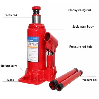 2/5/8/10 Tons Car Horizontal Jack Hydraulic Extra Heavy Duty Bottle ...