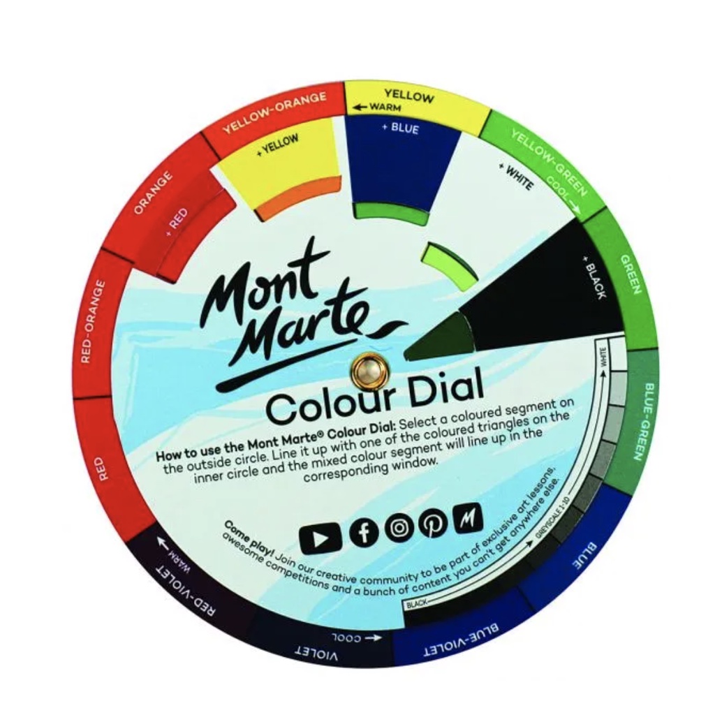 Mini Mont Marte Colour Dial Mont Marte Color Wheel / Color Chart ...