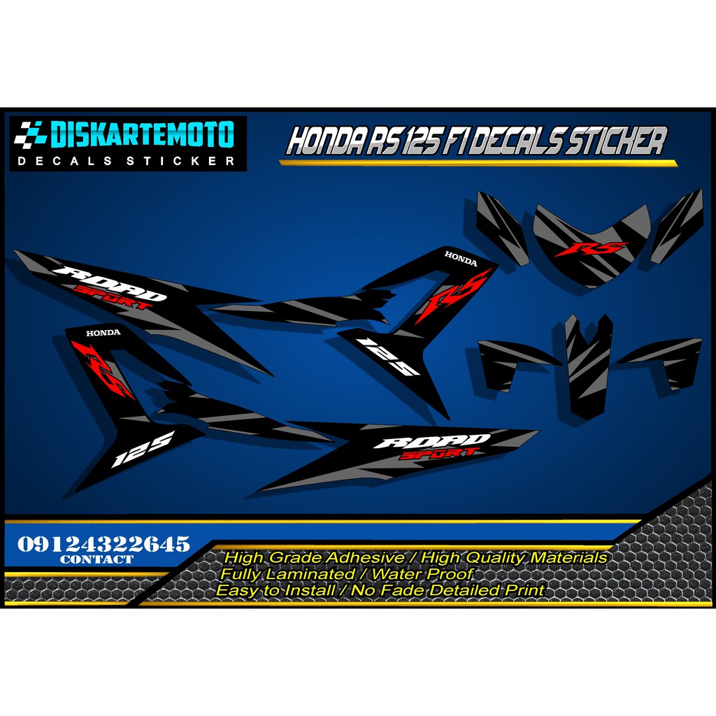 Rs 125 fi decals design sales