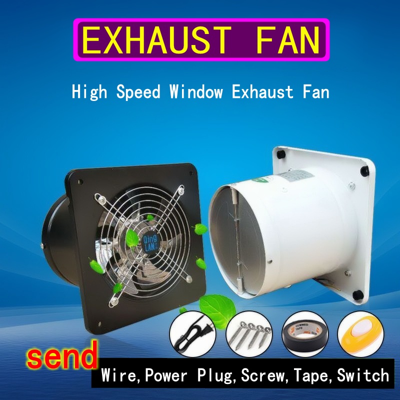 Kitchen Wallmounted Exhaust Fan Air Conditioning Twoway Odor Smoke