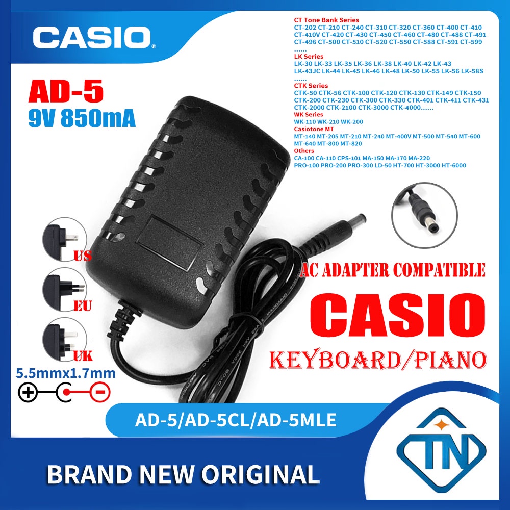 Casio ctk 2100 online adapter