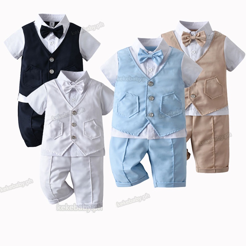 Summer Clothes Boss Baby Costume 2 Years Old Boy Outfit Gentleman