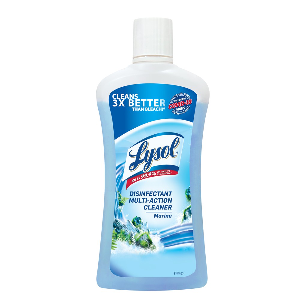 Lysol Multi Action Cleaner Antibacterial Marine Scent 450 mL | Shopee ...