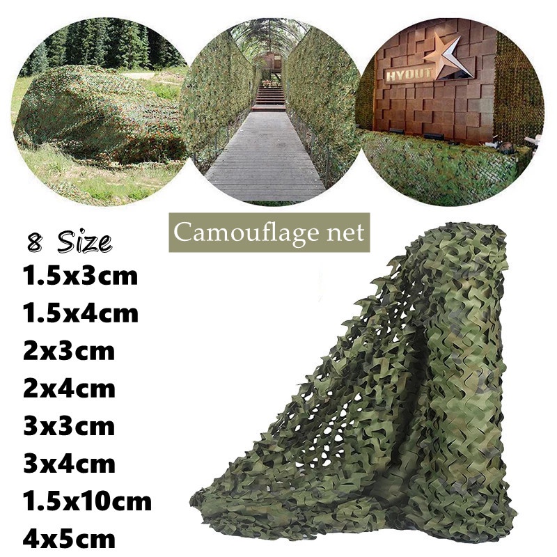 8 Sizes Woodland Camouflage Net For Hunting Sunshade Camping Shooting ...