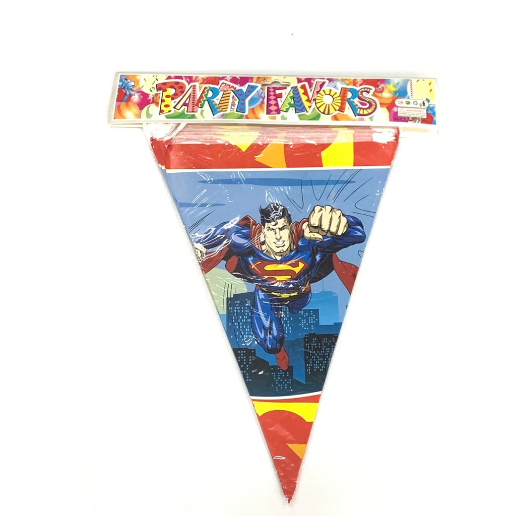 Cartoon Banderitas Boy Design Paper Flag Happy Birthday Party Pennant ...