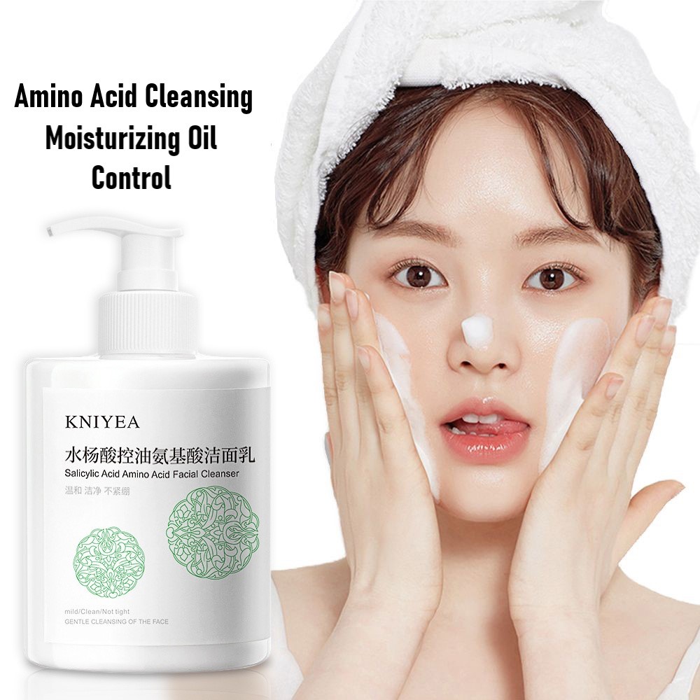 Amino Acid Facial Cleanser Salicylic Acid Foaming Balancing Oil Control