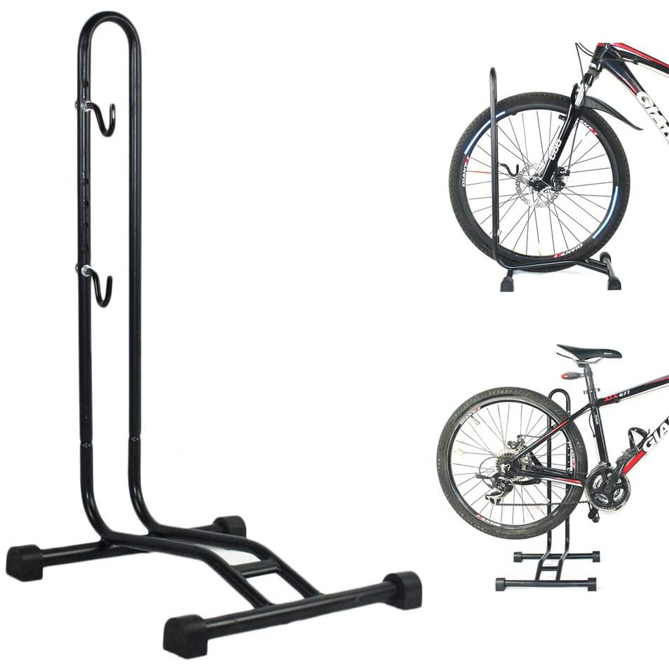 Steel L-type Cycling Bicycle Rack Storage Bike Display Stand Wheel Hub ...