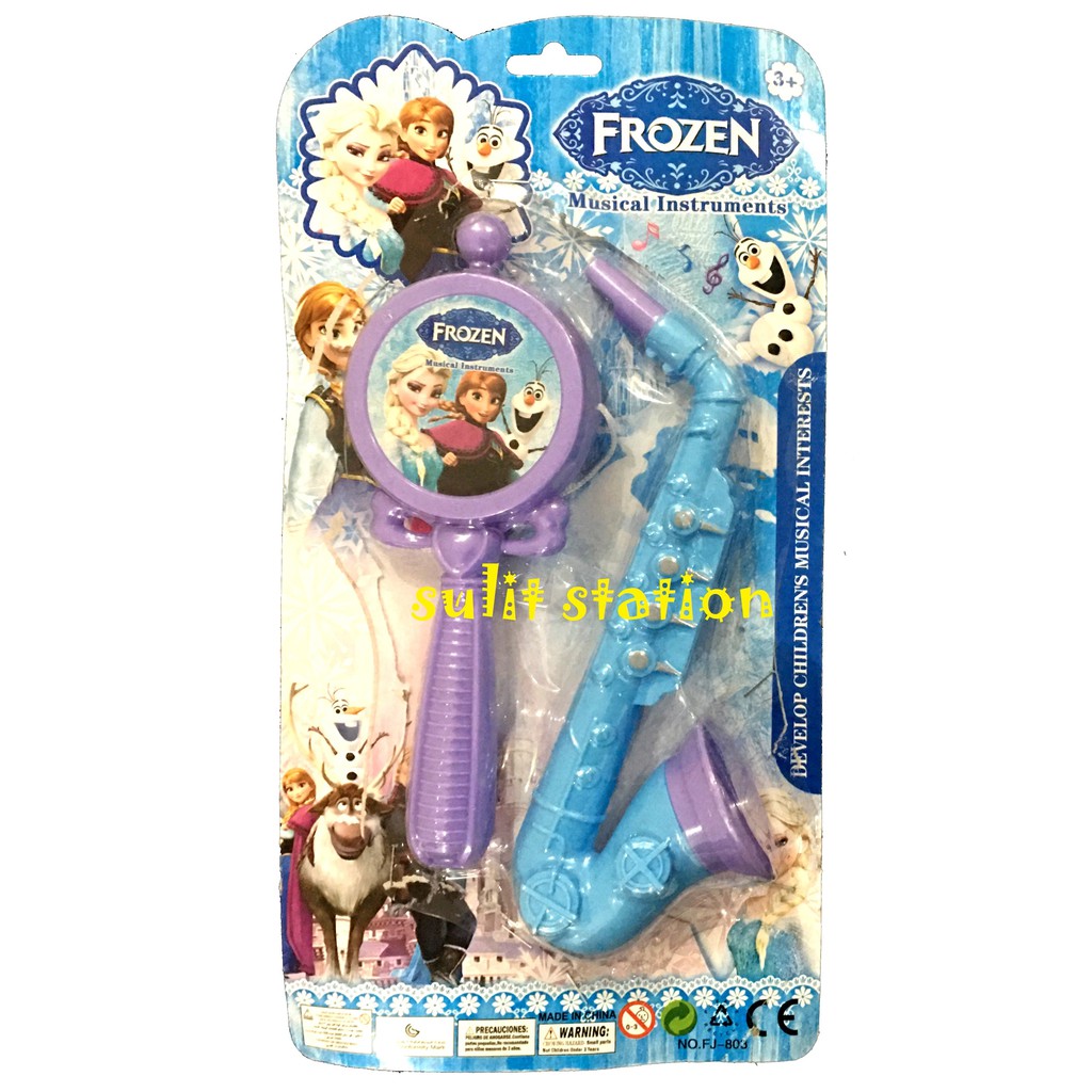 FROZEN ELSA ANNA ANA MUSICAL INSTRUMENT FLUTE SAXOPHONE TRUMPHET FUN ...