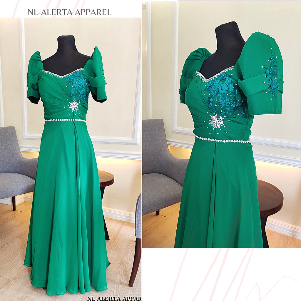 Filipiniana ball gown best sale