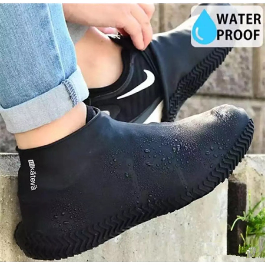 Silicone Waterproof Rain Boots Shoes Cover Thick Non slip Wear resistant Unisex Shoes Cover Shopee Philippines