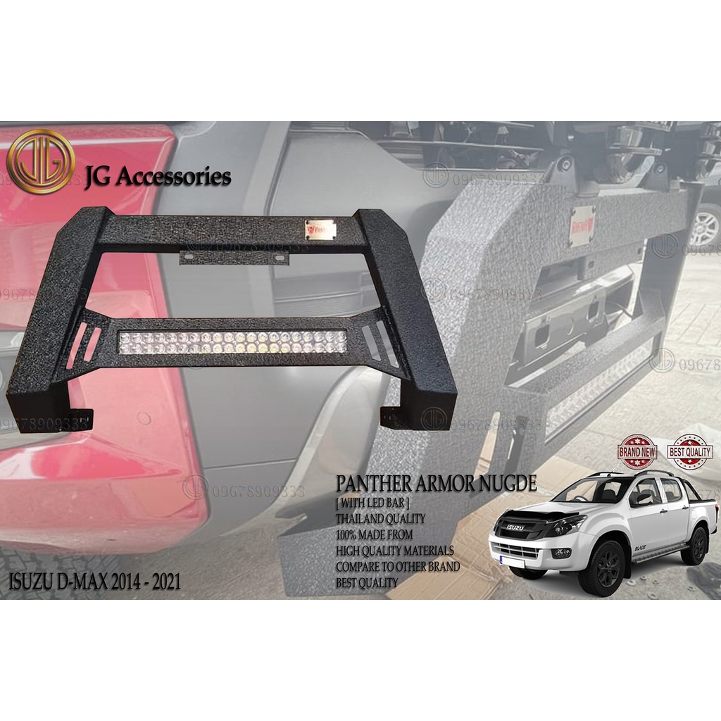 ISUZU DMAX/DMAX 20142022 PANTHER FRONT BUMPER GUARD W/LED NUDGE BAR/BULLBAR/FRONT BUMPER