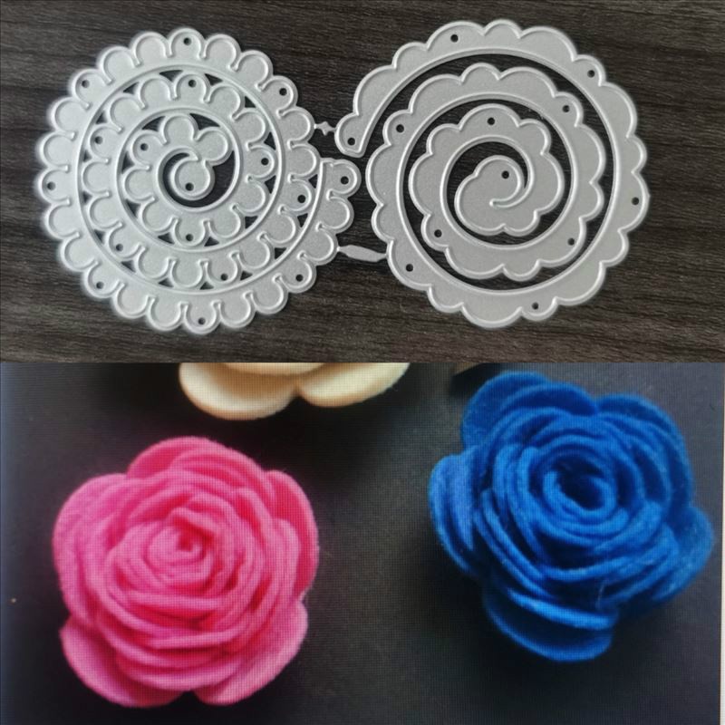 DIY Rose Flower Metal Cutting Dies Stencils for Scrapbooking Dies Card ...