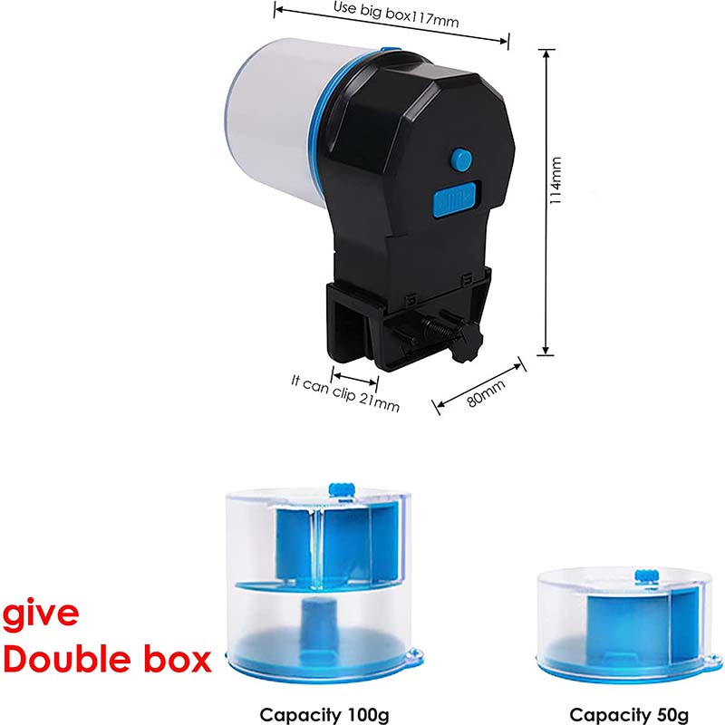 AQUARZOO Aquarium Automatic Fish Feeder with Timer Aquarium Auto Feeder ...