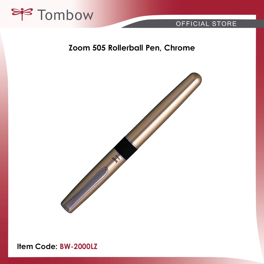 Tombow Rollerball Pen Zoom 505,Ball 0.5mm, Black, BW-2000LZA11 : :  Office Products