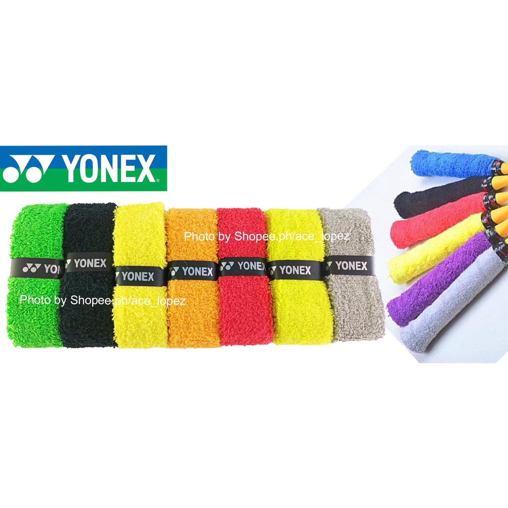 Yonex Towel Grip Sweat Band (Black, Gray, Green, Red, Orange, Yellow
