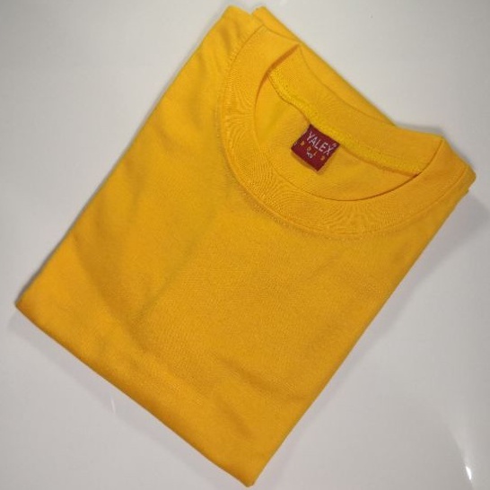 YALEX Plain TShirt - C. Yellow, Yellow Gold, Mustard, Cream | Adult ...