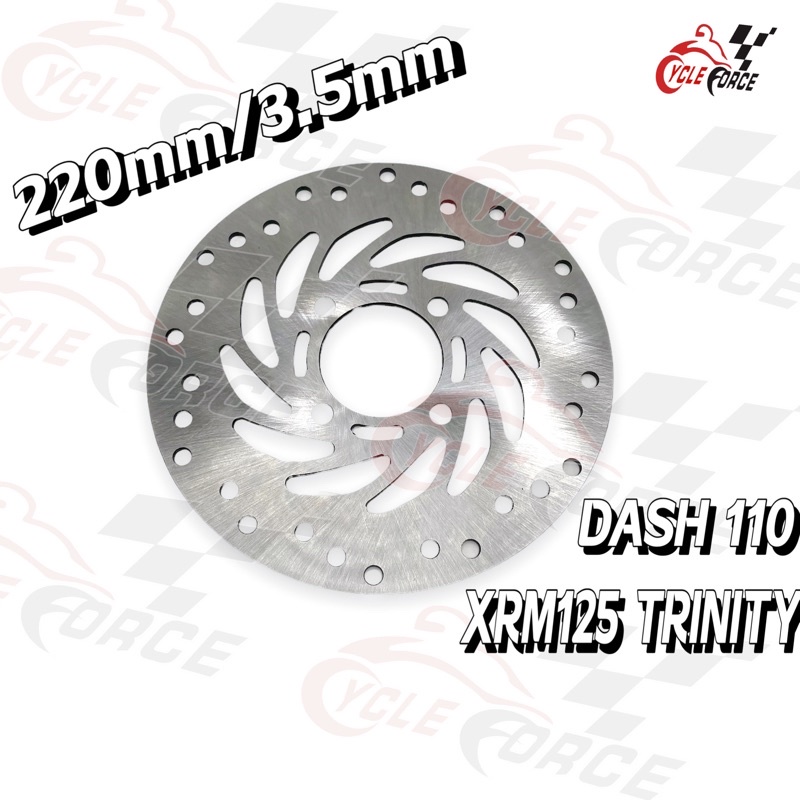 rotor disc brake xrm125 trinity Fi dash 110 rs125 fi new for front flat type 220mm motorcycle use Shopee Philippines