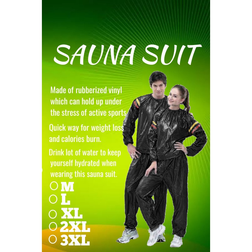 Original Sauna Suit for faster Weight Loss | Shopee Philippines