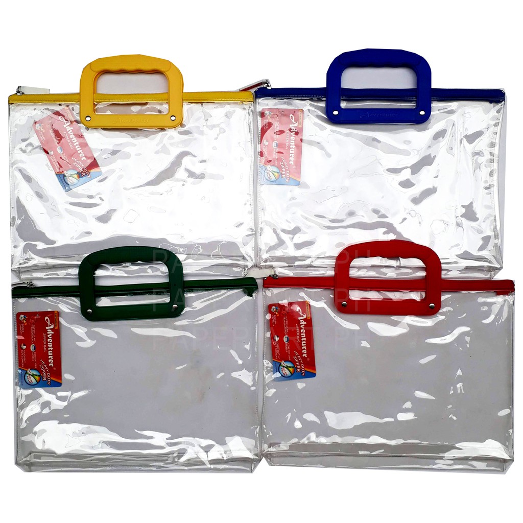 Plastic envelope with best sale zipper