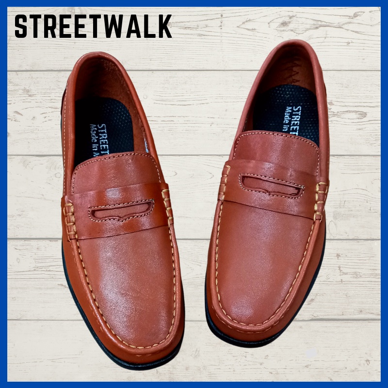 Streetwalk Footwear Marikina Made Penny Loafer Leather Shoes for Men