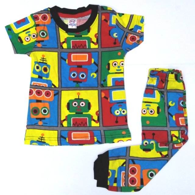 Pyjamas Family Robot Bobot Didi & Friends Kids Big & Dewasa Size ...