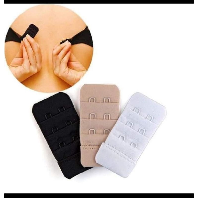 Bra extension/ extender in color skintone and black sizes 2hook and ...