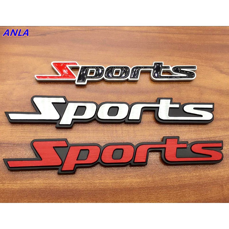1 X 3D Metal SPORTS Racing Emblem Badge Decal Car Universal | Shopee ...