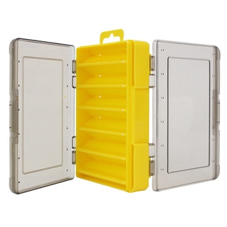 Double Sided Fishing Lure Bait Tackle Storage Box Plastic Case