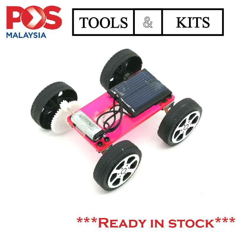 Solar Toy Car Acrylic Model DIY Educational Science Project Kereta