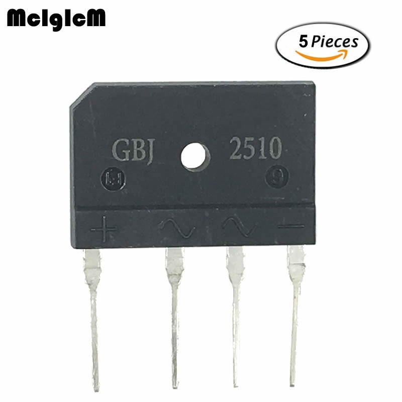 5PCS 25A 1000V Diode Bridge Rectifier Gbj2510 | Shopee Philippines