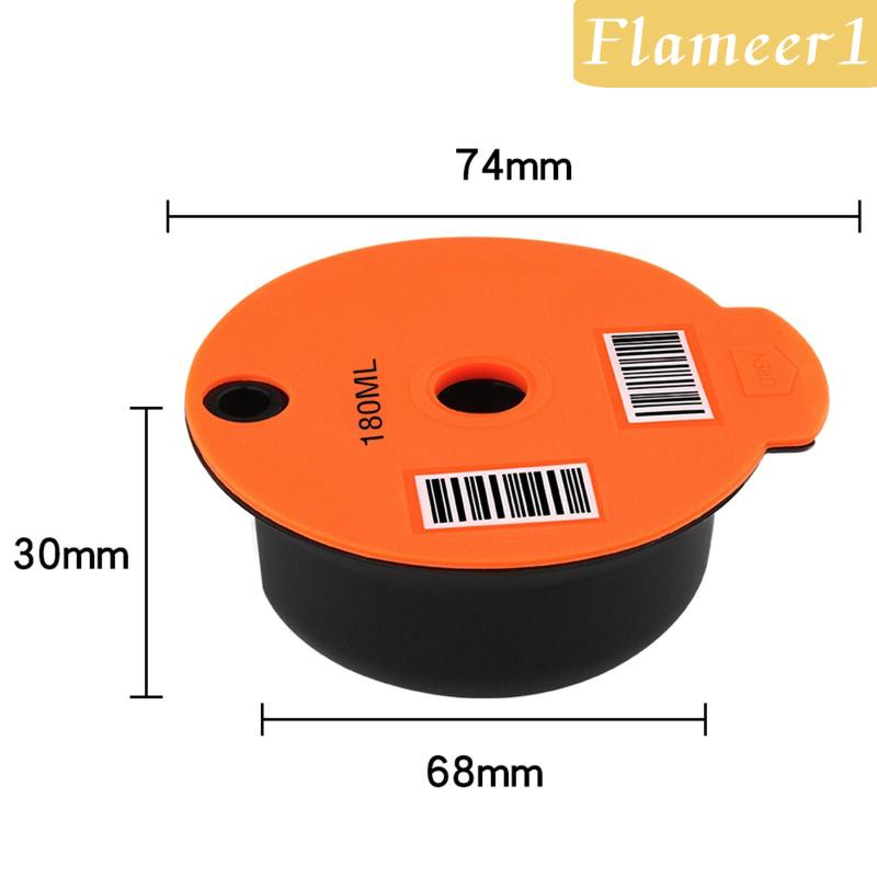 Reusable PP Coffee Capsule Pods w/ Slicone Lid Fit for Bosch Tassimo