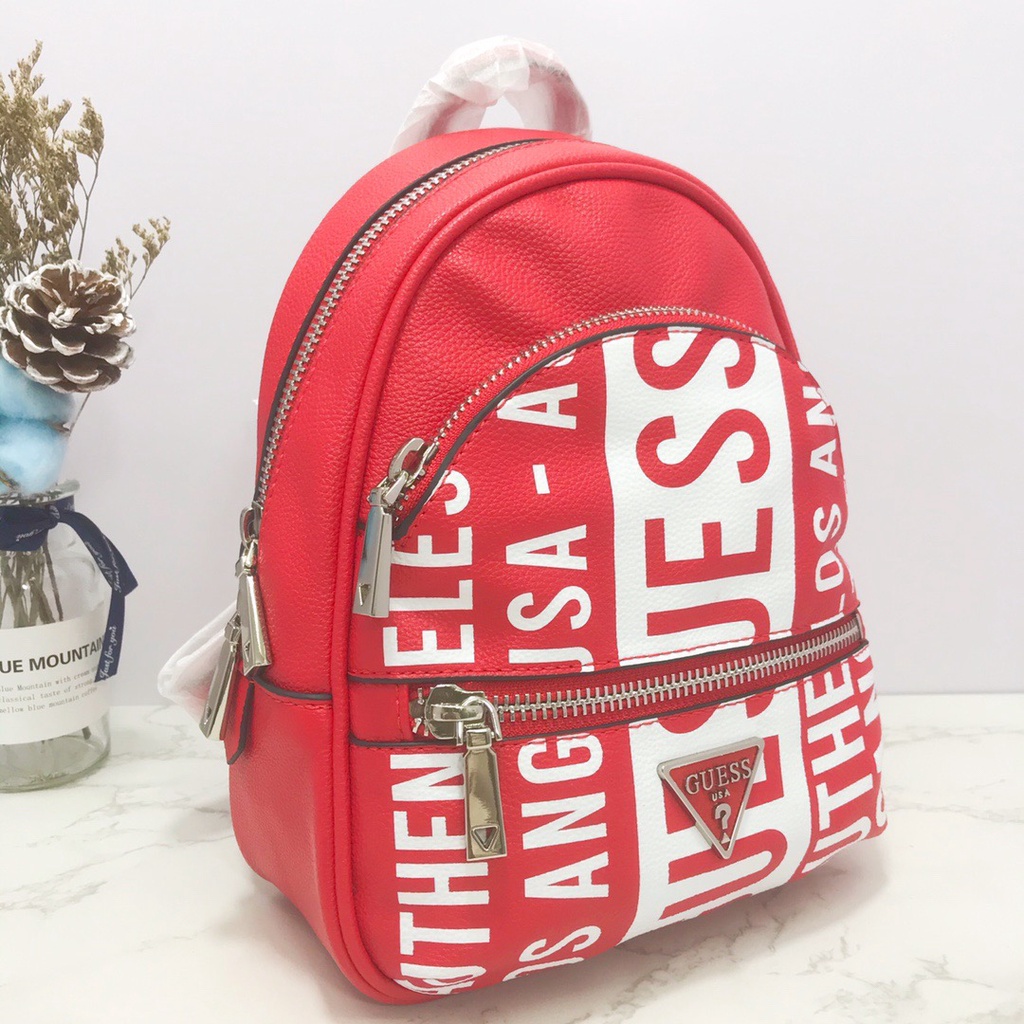 Guess 22 xl backpack red on sale