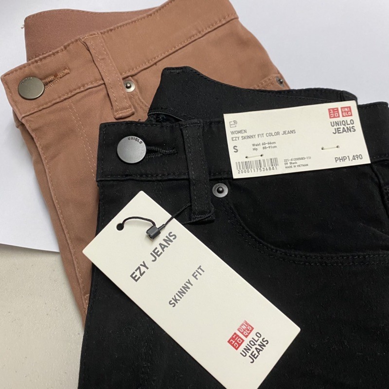 Uniqlo ezy skinny fit best sale color jeans