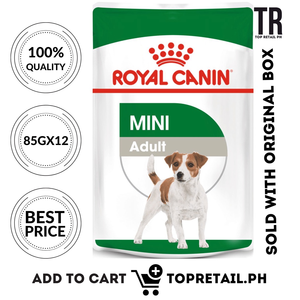 Royal Canin 85GX12 Original Box Mini Adult / Premium Wet Dog Food From