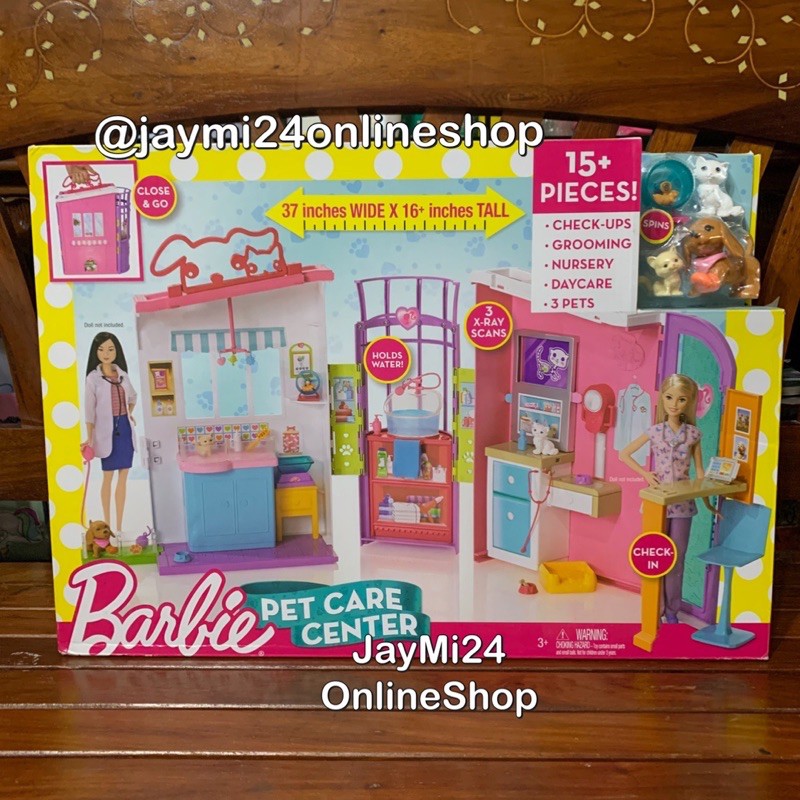 Barbie pet care online center playset