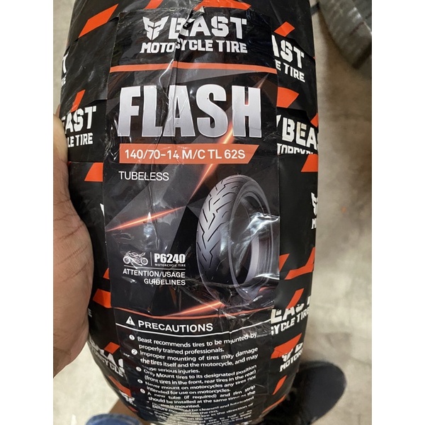 Beast Tire Flash Tubeless Free Pito Sealant Shopee Philippines