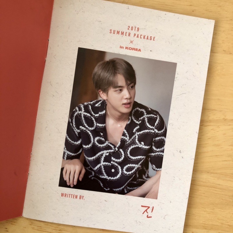 2019 BTS Summer Package Jin Drawing Diary | Shopee Philippines