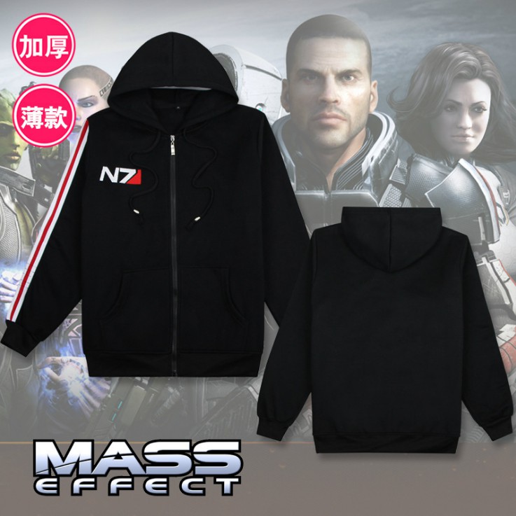 Mass Effect Cosplay Long Sleeve Hoodie Outwear Men Clothes Shopee Philippines