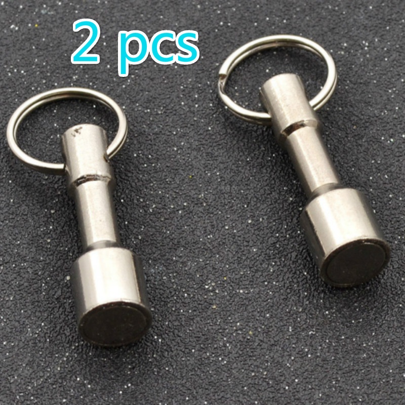 2pcs Neodymium Hook Key Chain Pocket Key Ring Jewelry Test