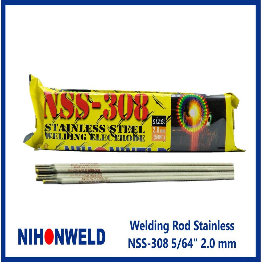 Welding Rod Stainless Nihonweld NSS308 5/64" 2.0 mm *SOLD PER KILO