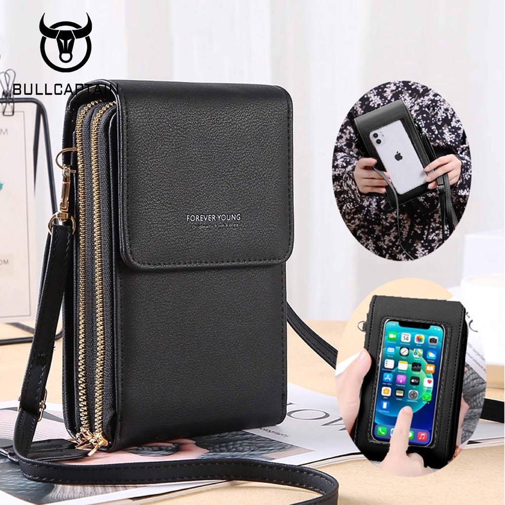 Forever Young Touch Phone Bag Two Zipper Sling Bag Cross Body Bag For Women Shopee Philippines