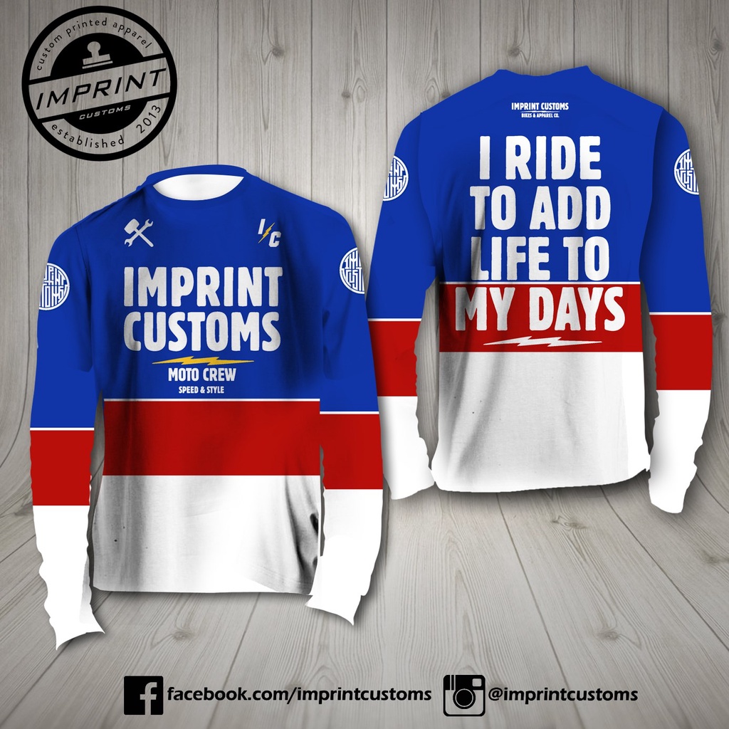 Original Imprint Customs Customized full sublimation Riding Jerseys