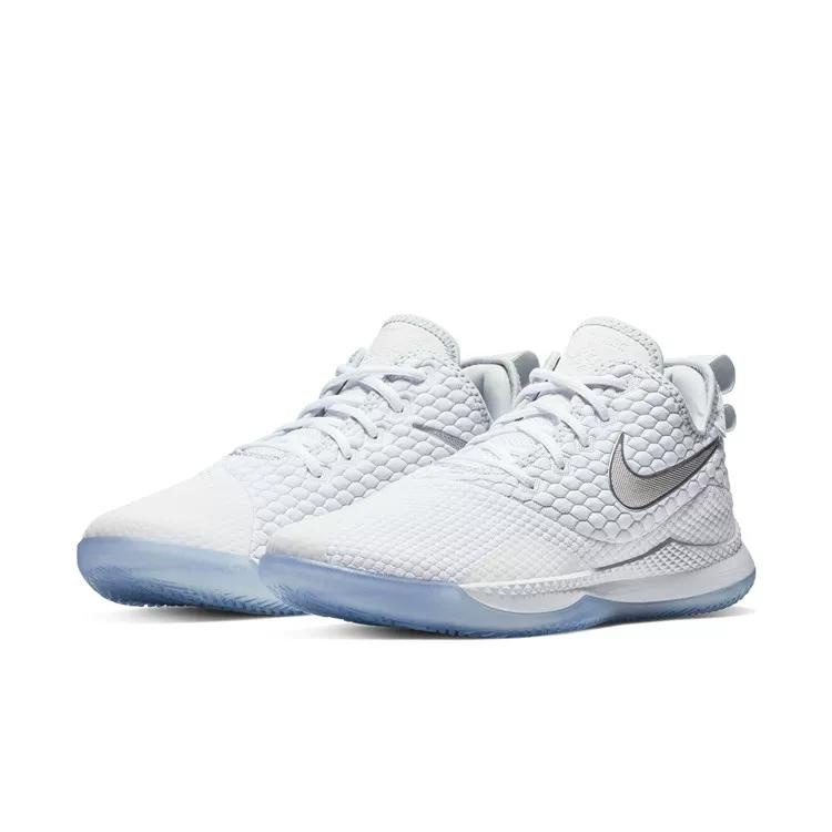 All white lebron shoes best sale