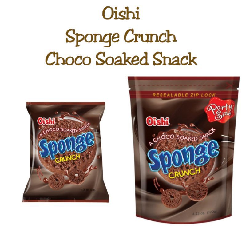 Oishi Sponge Crunch Choco Soaked Snack | Shopee Philippines